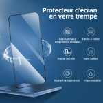 Protection d'écran Verre trempé iPhone 16e / iPhone 14 / iPhone 13 - PT04