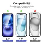 Protection d'écran Verre trempé iPhone 16 / iPhone 15 - PT01