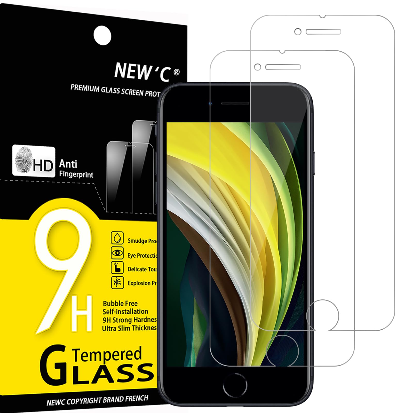 71un4OsqNTL.jpg Protection d'écran Verre trempé iPhone SE 3 / iPhone SE 2