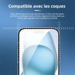 Protection d'écran Verre trempé iPhone 15 Plus - PT06