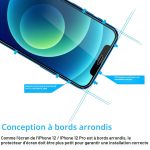 Protection d'écran Verre trempé iPhone 12 / iPhone 12 Pro - PT02