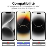 Protection d'écran Verre trempé iPhone 14 Pro Max - PT01
