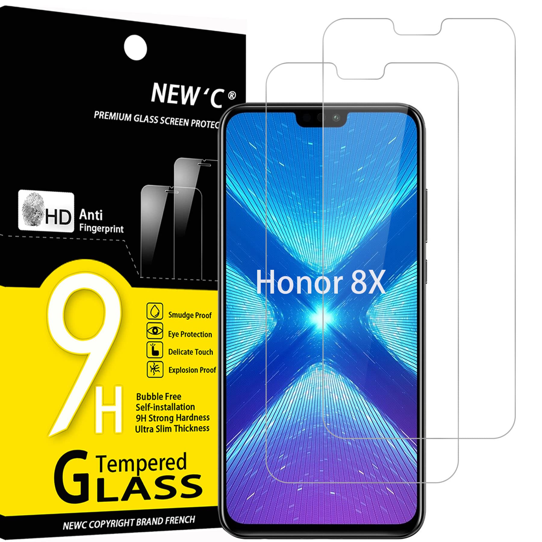 81IxInGU5L.jpg Protection d'écran Verre trempé Honor 8X
