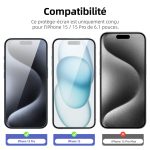 Protection d'écran Verre trempé iPhone 16 / iPhone 15 / iPhone 15 Pro - PT01