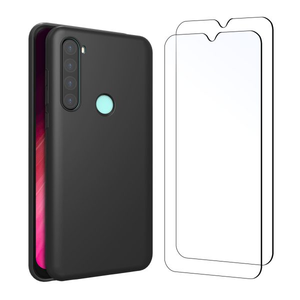 Coque silicone + Verre Trempé pour Redmi Note 8 NR