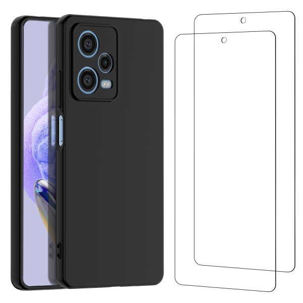 Coque silicone + Verre Trempé pour Xiaomi Redmi Note 12 Pro+ 5G NR