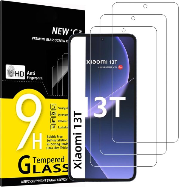 Lot de 3 Verre Trempé pour Xiaomi 13T/13T Pro