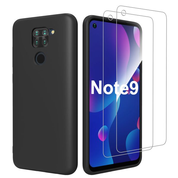 Coque silicone + Verre Trempé pour Redmi Note 9 NR