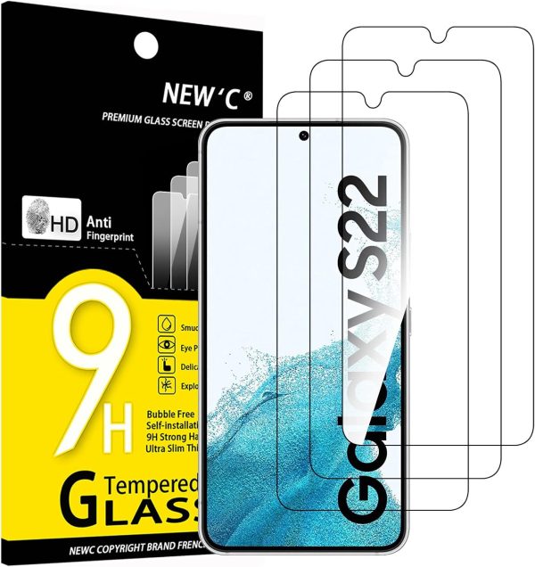 Lot de 3 Verre Trempé pour Samsung Galaxy S22 5G