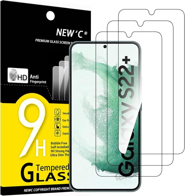 Lot de 3 Verre Trempé pour Samsung S22 Plus / S22+