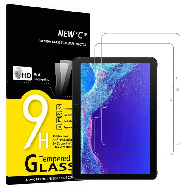 Lot de 2 Verre Trempé pour Samsung Galaxy Tab Active4 Pro 2022/Active Pro 2019