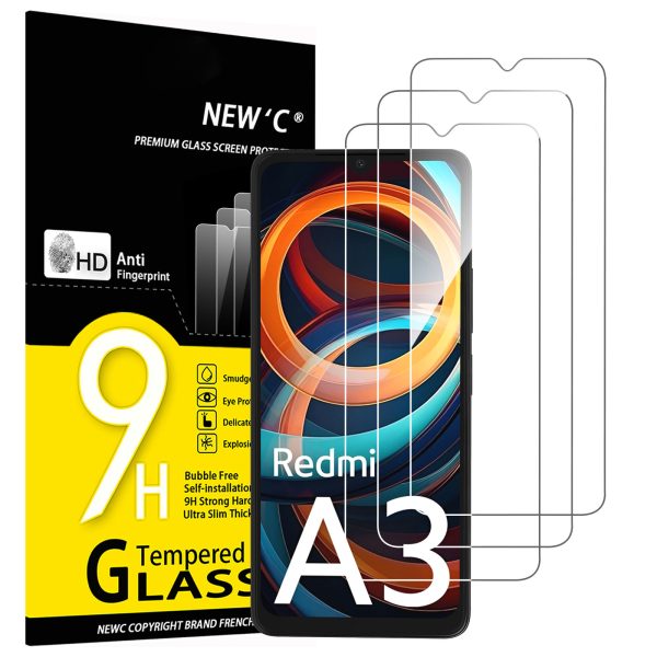 Lot de 3 Verre Trempé pour Xiaomi Redmi A3