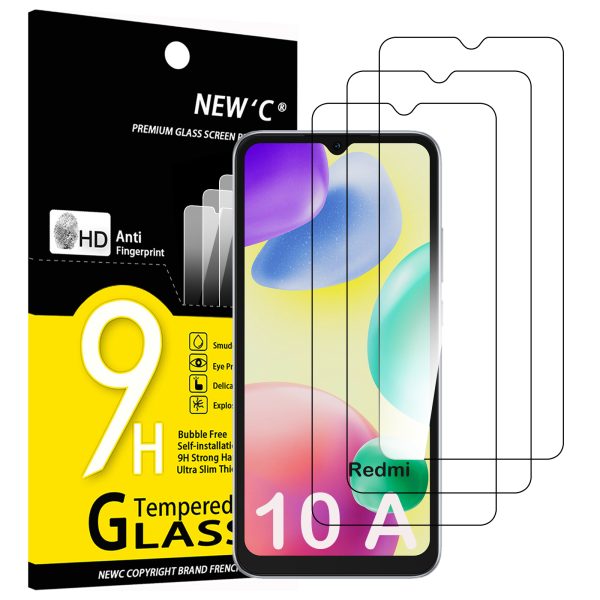 Lot de 3 Verre Trempé pour Xiaomi Redmi 10A / Redmi 9C