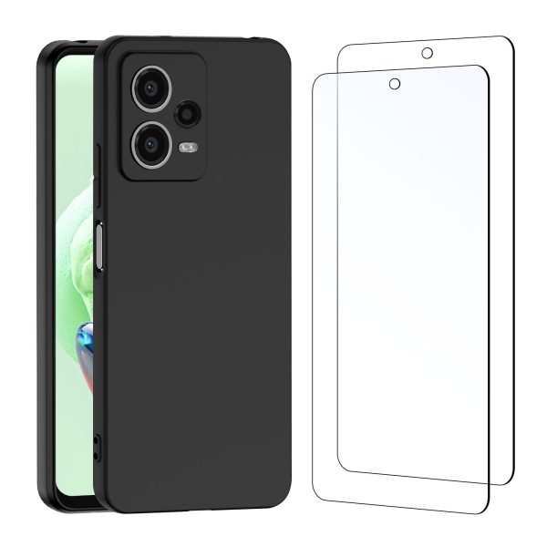 Coque silicone + Verre Trempé pour Xiaomi Redmi Note 12 5G NR