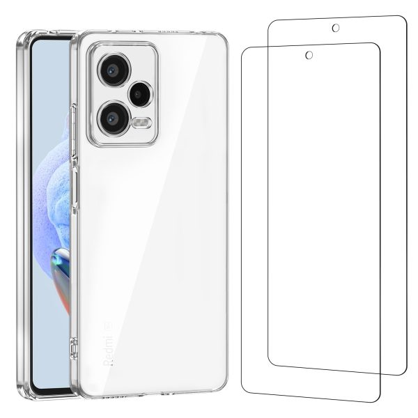 Coque silicone + Verre Trempé pour Xiaomi Redmi Note12 Pro+ 5G BC