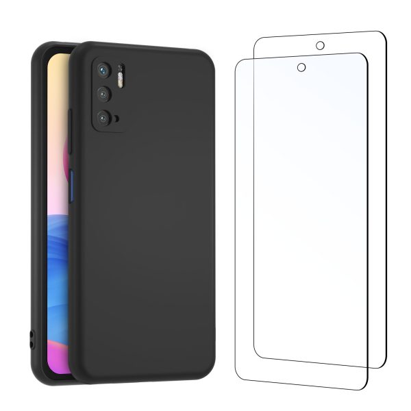 Coque silicone + Verre Trempé pour Redmi Note 10 5G NR