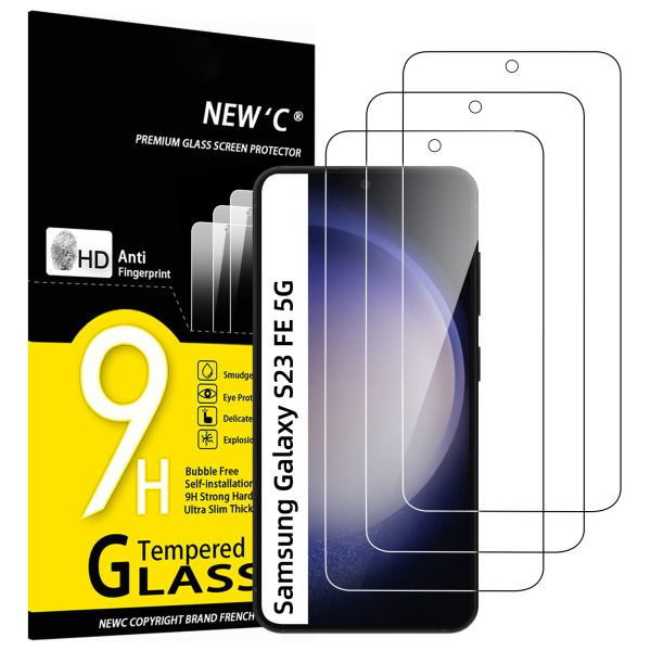 Lot de 3 Verre Trempé pour Samsung Galaxy S23 FE 5G