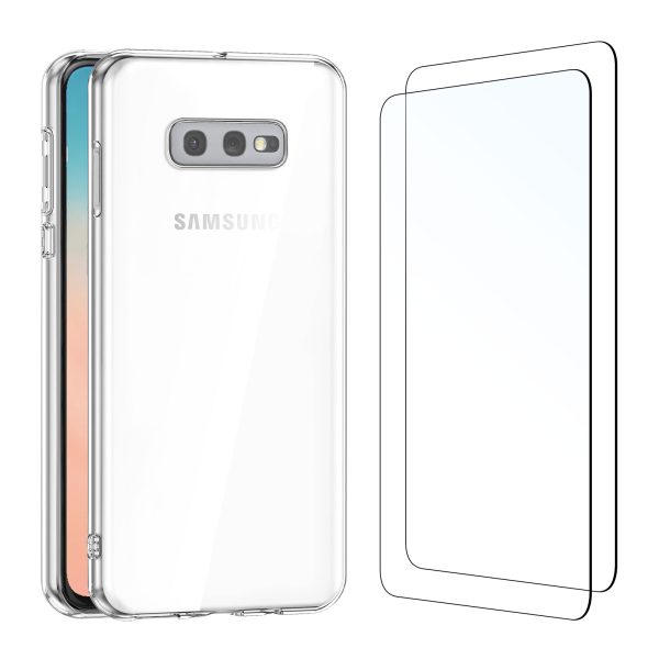 Coque silicone + Verre Trempé pour Samsung S10E BC