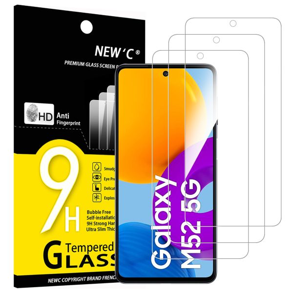 Lot de 3 Verre Trempé pour Samsung Galaxy M52 5G