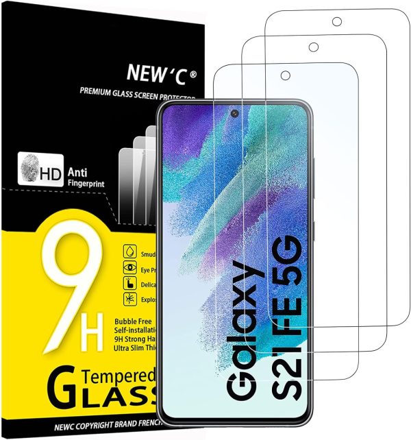 Lot de 3 Verre Trempé pour Samsung Galaxy S21 FE 5G