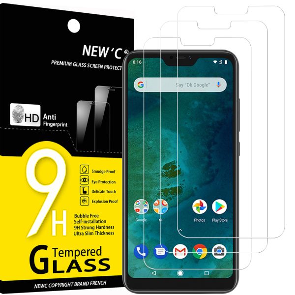 Lot de 3 Verre Trempé pour Xiaomi MI A2 Lite