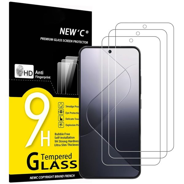 Lot de 3 Verre Trempé pour Xiaomi 14