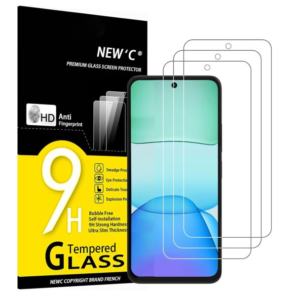 Lot de 3 Verre Trempé pour Xiaomi Redmi 13 4G