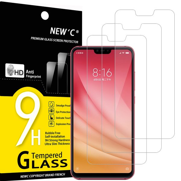 Lot de 3 Verre Trempé pour Xiaomi Mi 8 Lite / Mi 8X