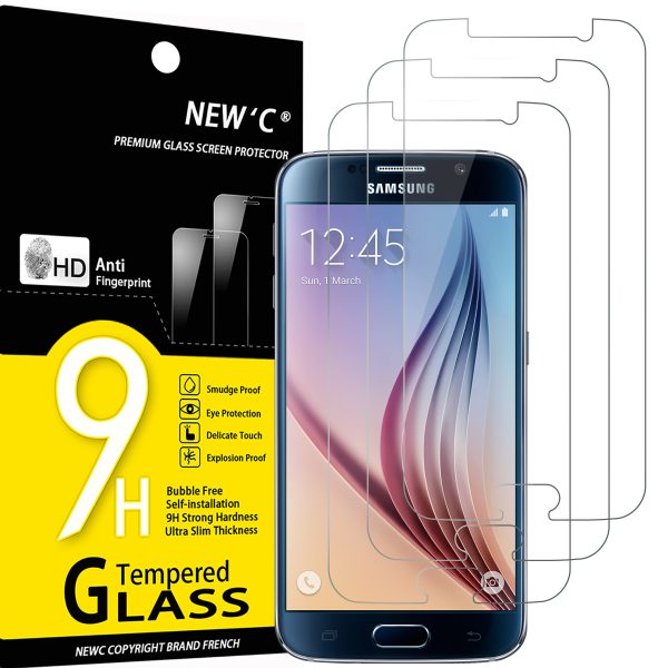 Lot de 3 Verre Trempé pour Samsung Galaxy S6