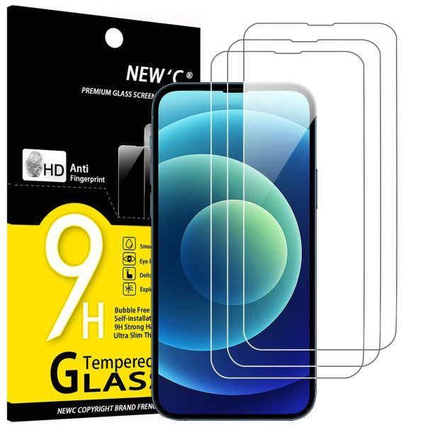 Lot de 3 Verre Trempé pour iPhone 13 / 13 Pro / 14 – Image 2