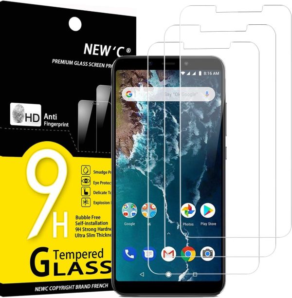 Lot de 3 Verre Trempé pour Xiaomi Mi A2 / Mi 6X