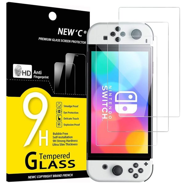 Lot de 3 Verre Trempé pour Nintendo Switch OLED